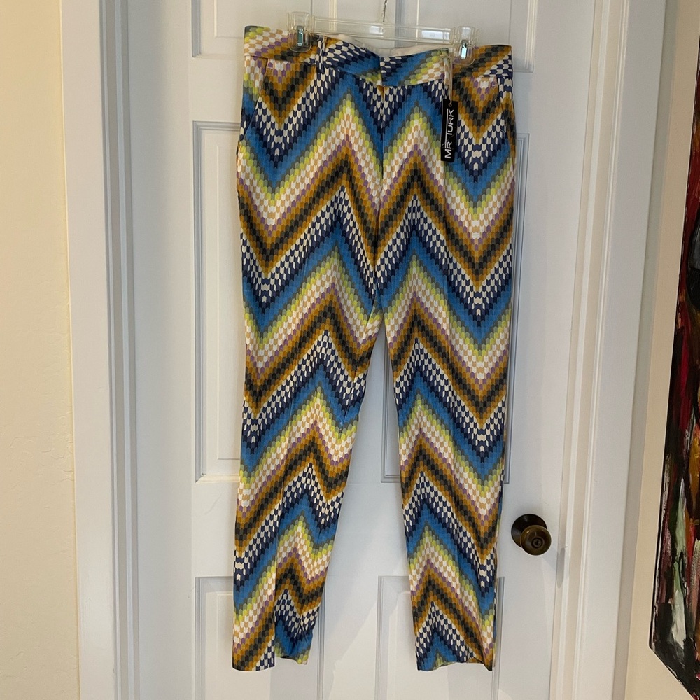Mr. Turk Colorful Chevron Patterned cotton weave Pants